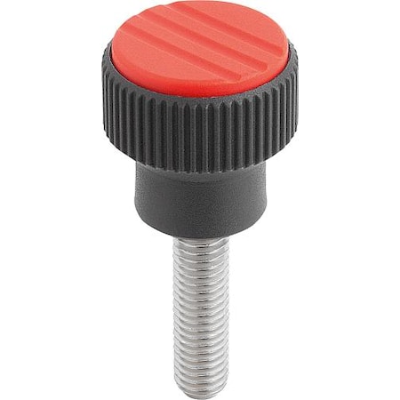 Knurled Knobs, External Thread, Metric